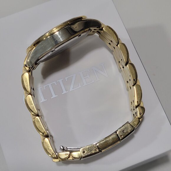 Citizen Eco Drive Mens Gold & Diamond BL8042-54E Perpetual Calendar - Picture 6 of 11